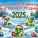 Новорічні передбачення для учнів від зміїної родини 2025, для друку.