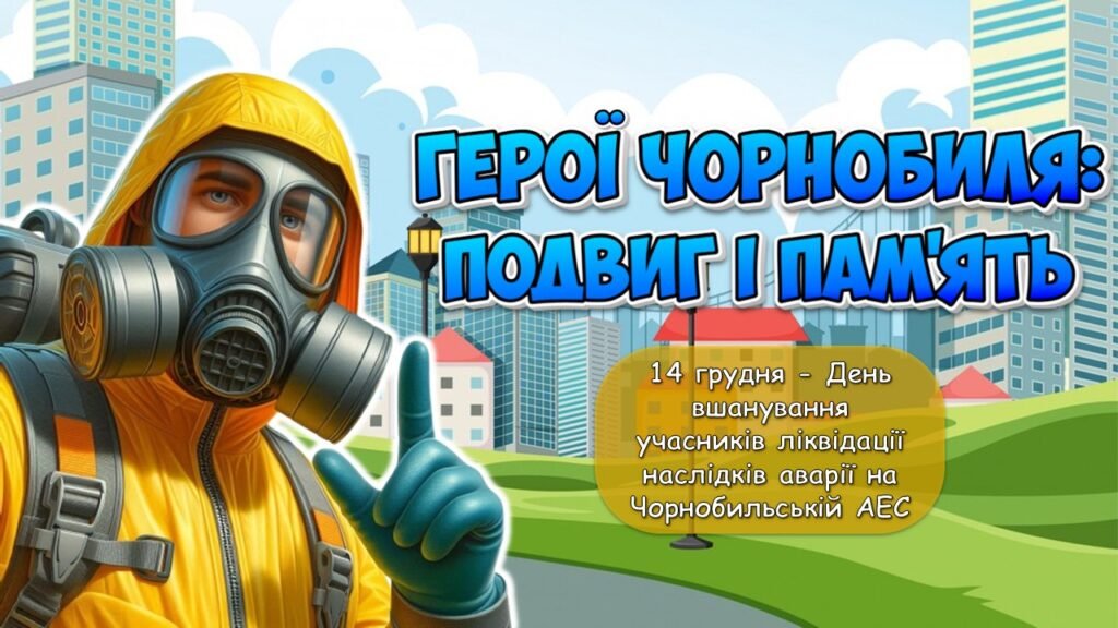 Головне зображення розробки: Презентація “Герої Чорнобиля: подвиг і пам’ять” 14 грудня – День вшанування учасників ліквідації наслідків аварії на Чорнобильській АЕС