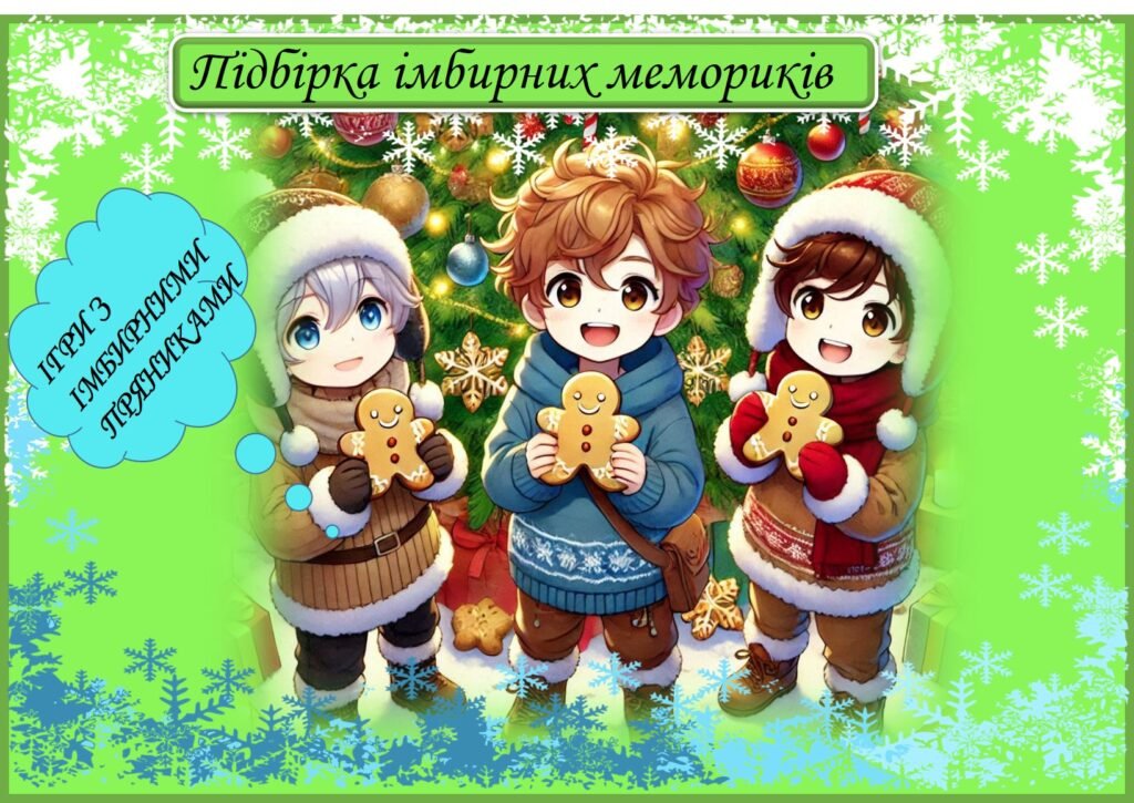 Головне зображення розробки: Дидактичні імбирні меморіки (2 гри)