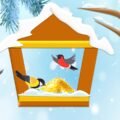 Шаблон аплікації “Годівничка для птахів” 3 варіанти