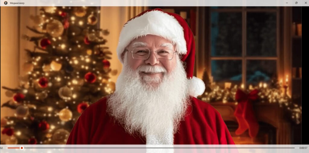 Головне зображення розробки: Відеопривітання від Санти для вчителів