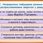 Фото розробки: Презентація “Помилки під час уживання дієприслівників” (7 клас НУШ за підручником А.В.Онатій, Т.П.Ткачука)