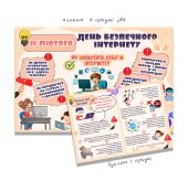 Набір матеріалів до “Дня безпечного інтернету “(5 сторінок A4, формат PDF).
