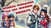 Правила поведінки під час зимових канікул з вікториною. Пам’ятка. Постер. Передбачення на канікули. “Безпека на зимових канікулах” Інструктаж з БЖД на