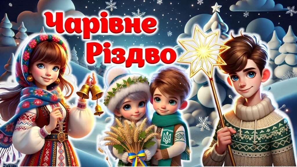 Головне зображення розробки: Чарівне Різдво. 25 грудня – Різдво Христове. Сучасна анімована презентація + конспект + постер + розтяжка + роздатковий матеріал + розмальовки