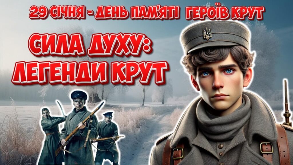 Головне зображення розробки: Презентація “Сила духу: легенди Крут”. 29 січня – День пам’яті героїв Крут