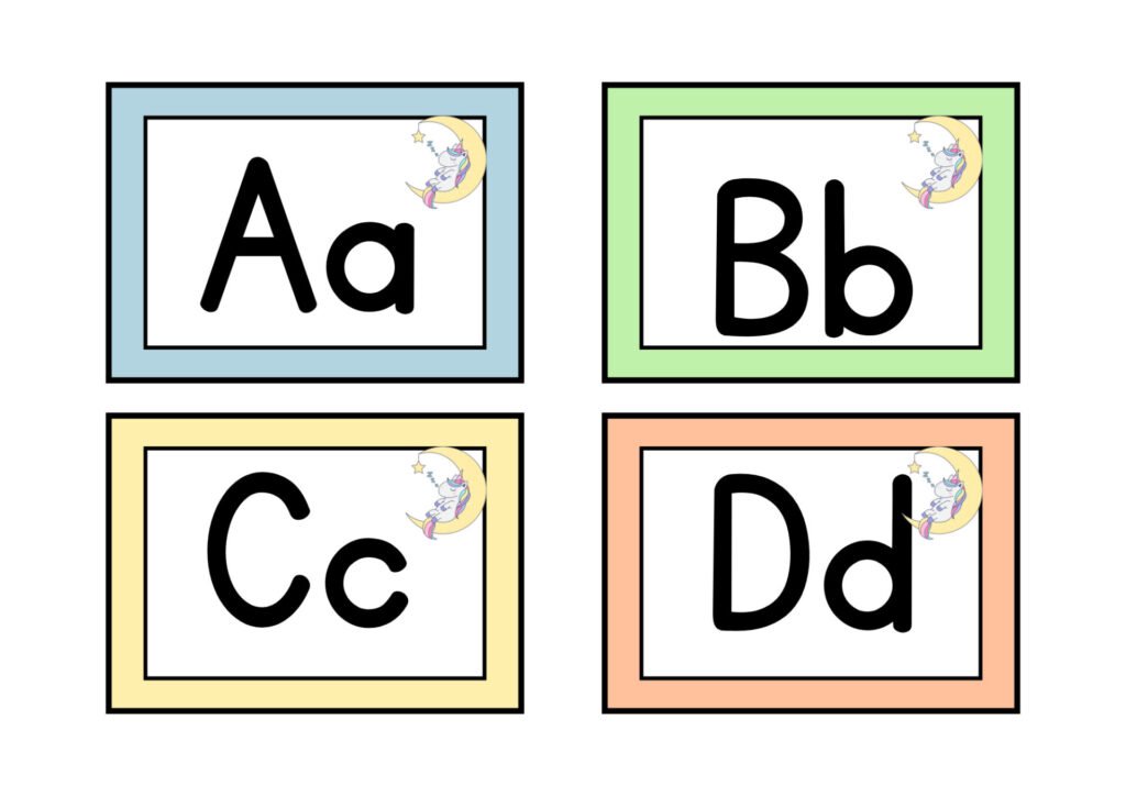 Головне зображення розробки: English alphabet | Англійський алфавіт. Картки.