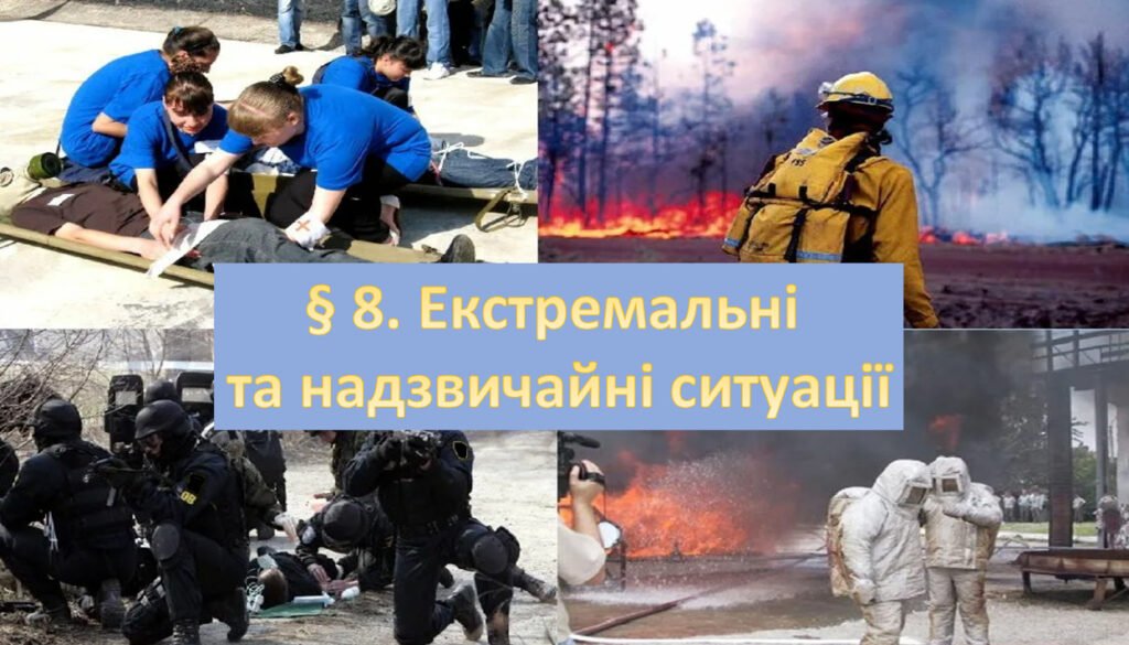 Головне зображення розробки: Презентація на тему ” § 8. Екстремальні та надзвичайні ситуації ” 6 клас. Нуш за підручником Поліщук. Здоров’я безпека та добробут.