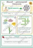 Робочий аркуш “Жалкі – двошарові тварини”. Біологія 7 клас НУШ