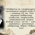 Модернізм як літературно-мистецький напрям кінця XIX – початку XX ст. Шарль Бодлер