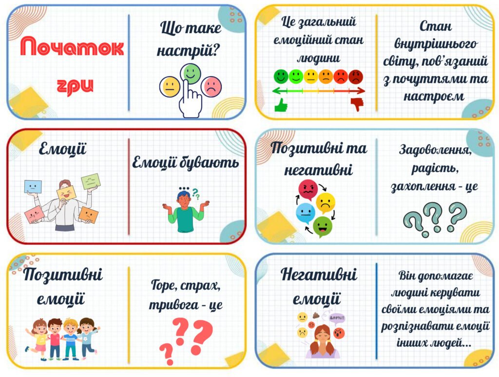 Головне зображення розробки: Гра доміно до Розділ ІV «Емоції та етична поведінка»