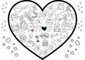 День святого Валентина мегарозмальовка