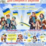 Фото розробки: Презентація до Дня Соборності України 2025 “Від Заходу й до Сходу: єдність українського народу”, розтяжка, банер, конспект.