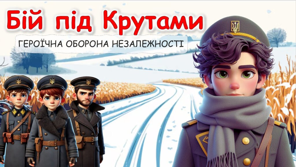 Головне зображення розробки: Година пам’яті “Крути – бій за майбутнє” до Дня пам’яті Героїв Крут 29 січня 2025