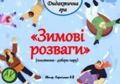 Дидактична гра “Зимові розваги” (половинки – добери пару)