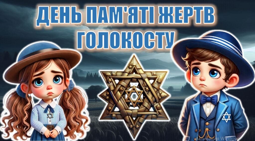 Головне зображення розробки: Презентація “День пам’яті жертв Голокосту”+конспект