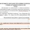 Орієнтовне КТП з групами результатів із зарубіжної літератури 7 клас НУШ (52,5 год./1,5 год на тиждень) до підручника Ковбасенко.