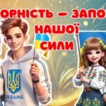 “День соборності України” 22 січня. Презентація + Конспект + Роздатковий матеріал + Оформлення дошки. Постер. Розтяжка.