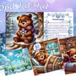 Ілюстрації до казки “Зимова казка” автора Сергія Козлова за допомогою ШІ