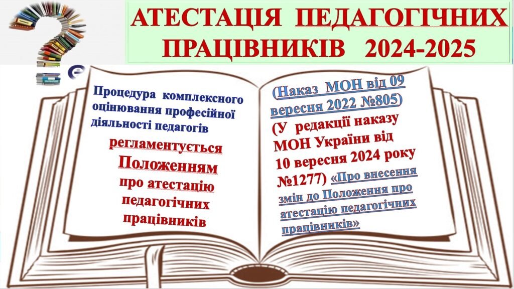 Головне зображення розробки: АТЕСТАЦІЯ ПЕДАГОГІЧНИХ ПРАЦІВНИКІВ 2024-2025 зі змінами: НОРМАТИВНО-ПРАВОВИЙ АСПЕКТ. Усі документи з ОРГАНІЗАЦІЇ АТЕСТАЦІЇ+ 2 накази про внесення змін