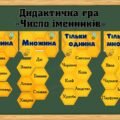 Дидактична гра “Число іменників”