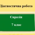 Діагностична робота з географії для 7 класу на тему “Євразія” з групами результатів
