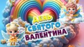 Інтерактивна презентація “День Святого Валентина 2024” +Постер +Розмальовки + Пазли