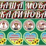 Фото розробки: 21 лютого – Міжнародний день рідної мови. Оформлення дошки (розтяжка, постер, вислови), медальки учням.