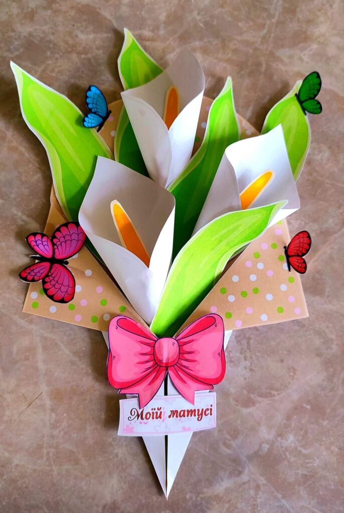 Головне зображення розробки: 🌸 Букет із кал для матусі чи бабусі! 💐