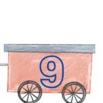 Фото розробки: ПОТЯГ З ЦИФРАМИ ВІД 1 ДО 10. (ДЛЯ ОФОРМЛЕННЯ КЛАСУ).