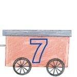 Фото розробки: ПОТЯГ З ЦИФРАМИ ВІД 1 ДО 10. (ДЛЯ ОФОРМЛЕННЯ КЛАСУ).