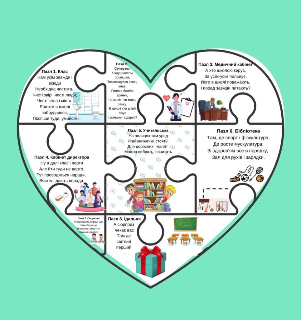 Головне зображення розробки: Перша зустріч з першокласниками. Екскурсія школою(квест)