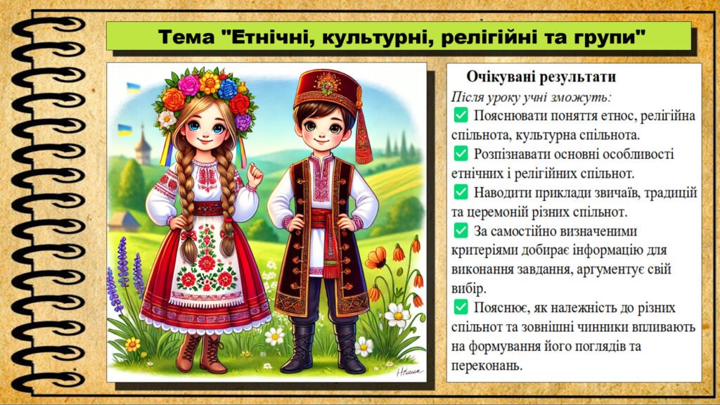 Головне зображення розробки: Урок №3. Етнічні, культурні, релігійні та групи. Громадянська освіта. 7 клас. Презентація. До модельної програми Бурлака О, Желіба О.