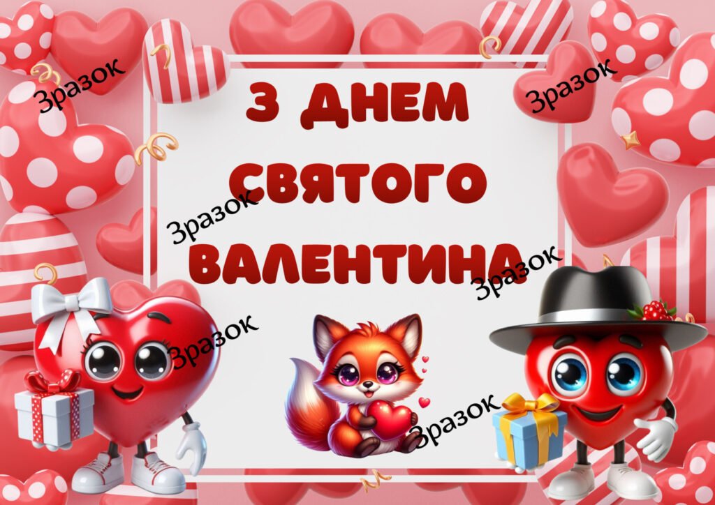 Головне зображення розробки: Плакат “З Днем Святого Валентина”