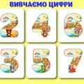 !!! ВИВЧАЄМО ЦИФРИ. НАОЧНІСТЬ ДЛЯ ДОШКІЛЬНЯТ і ПОЧАТКОВОЇ ШКОЛИ