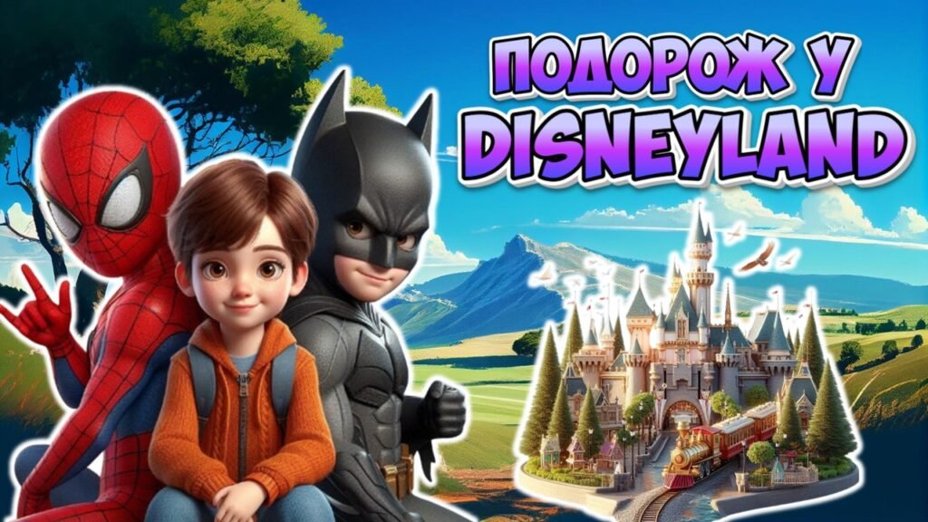 Головне зображення розробки: МЕГА ПРЕЗЕНТАЦІЯ НА 61 СЛАЙД “Подорож у Діснейленд” 6 квітня – Всесвітній день мультфільмів