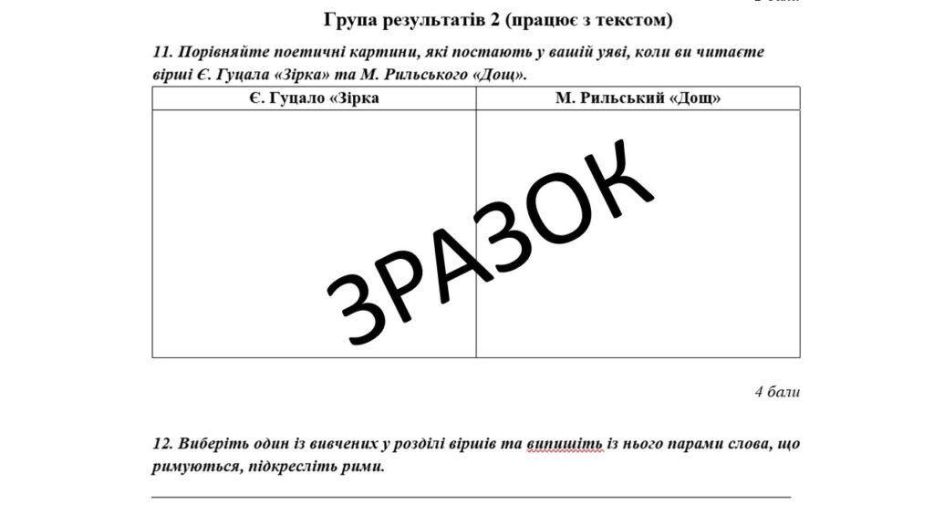 Головне зображення розробки: КПР (5 клас) з української літератури з теми: «Музика поетичного слова» ГР 1, ГР 2, ГР 3, ГР 4