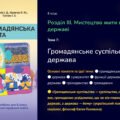 Презентація “Громадянське суспільство і держава”. Громадянська освіта. 8 клас НУШ.