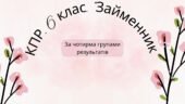Комплексна підсумкова робота. 6 клас. Українська мова “Займенник” за чотирма ГР