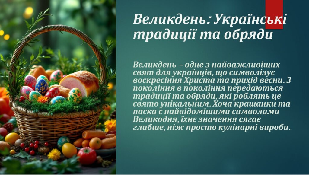 Головне зображення розробки: “Великдень: традиції, символи та магія святкування”