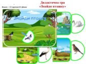 Дидактична гра “Знайди пташку”