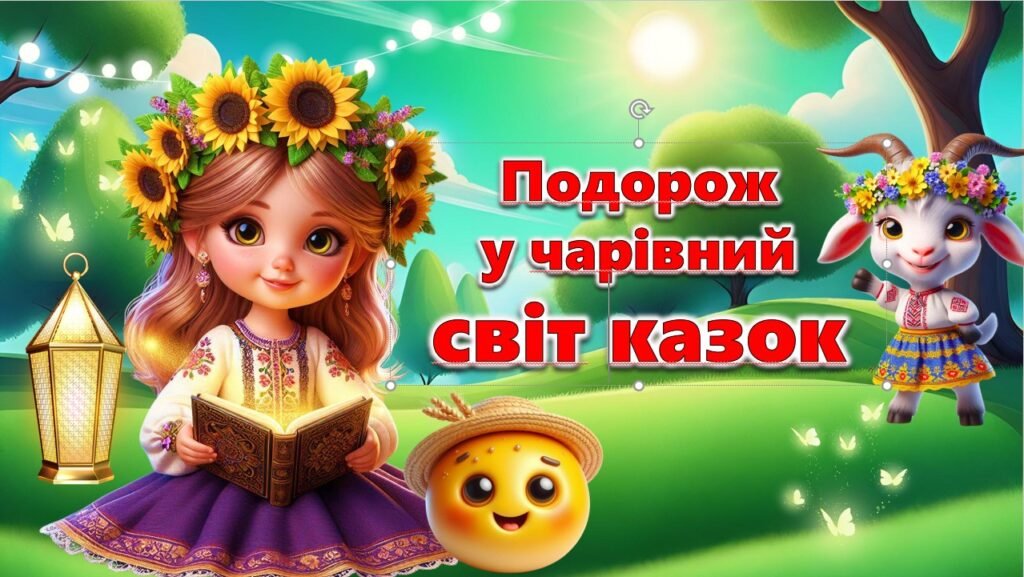 Головне зображення розробки: Презентація до Дня казки “Подорож у чарівний світ казок”