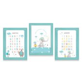 Набір постерів «Букви і цифри» для декору групи або класу