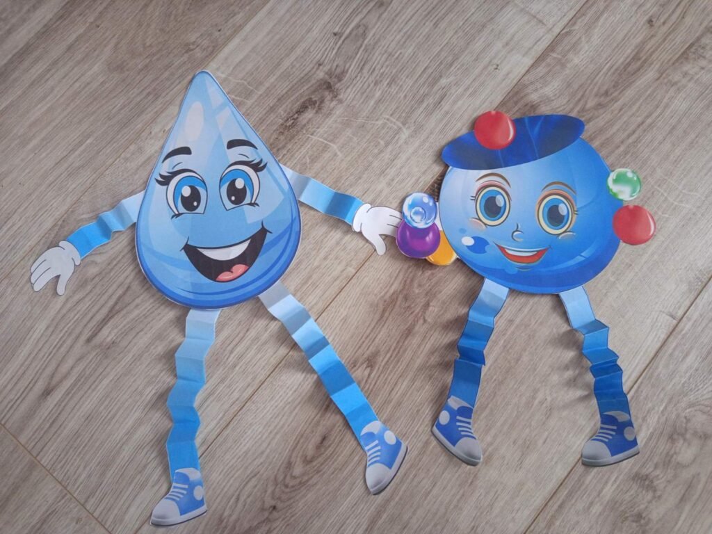 Головне зображення розробки: День води – аплікація та вислови.