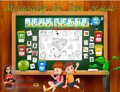 Розтяжка та Розмальовка до дня Землі