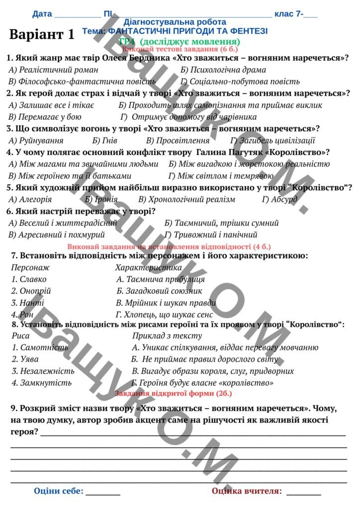 Головне зображення розробки: КДР за ГР4 на тему “ФАНТАСТИЧНІ ПРИГОДИ ТА ФЕНТЕЗІ”
