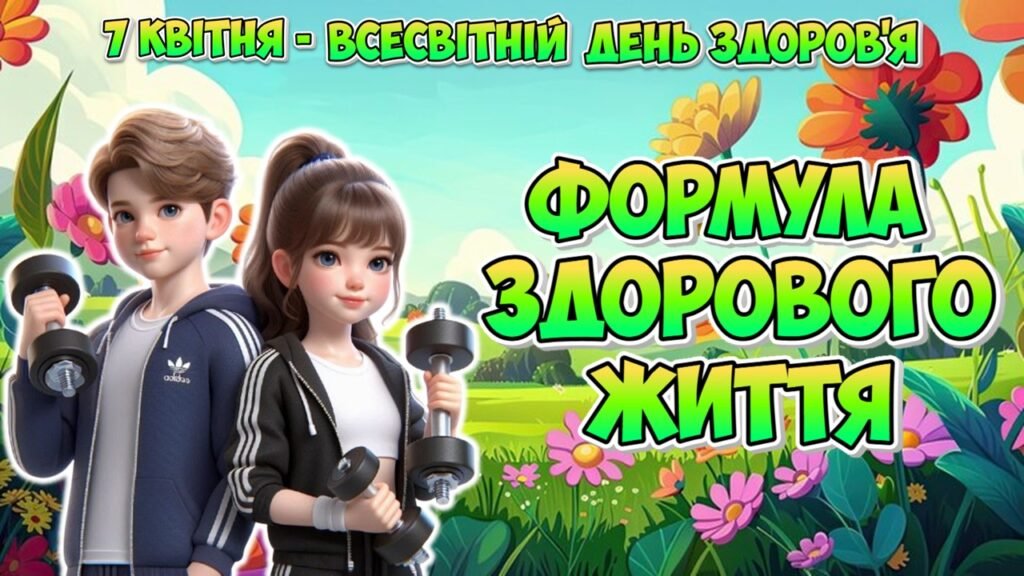 Головне зображення розробки: Анімована інформаційно-ігрова презентація “Формула здорового життя” 7 квітня – Всесвітній день здоров’я