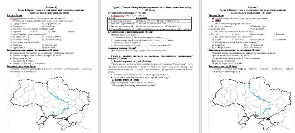 Головне зображення розробки: Річна контрольна робота історія 5 клас за групами результатів