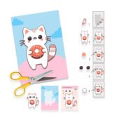 “Аплікація з котиком і пончиком” для дошкільнят