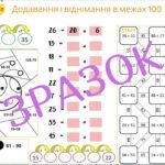 Фото розробки: ДОДАВАННЯ І ВІДНІМАННЯ В МЕЖАХ 100